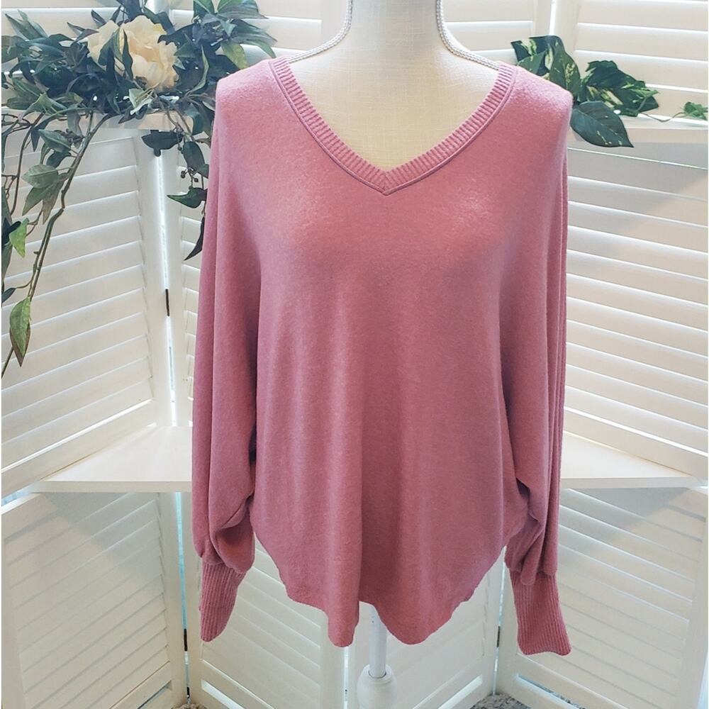 ANTHROPOLOGIE SAT SUN OVERSIZED SOFT SWEATER MED